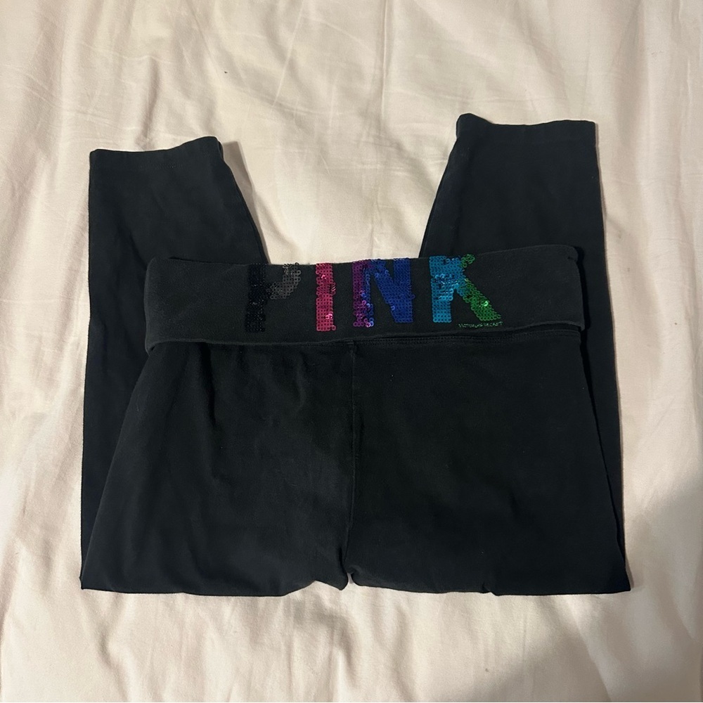 Y2k Vintage Victoriaâs Secret Foldover Capri Leggings